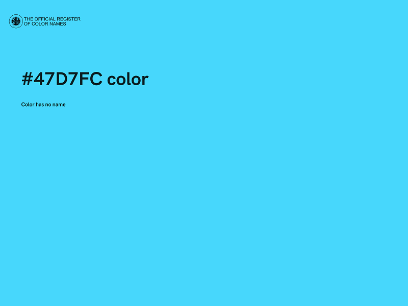 #47D7FC color image