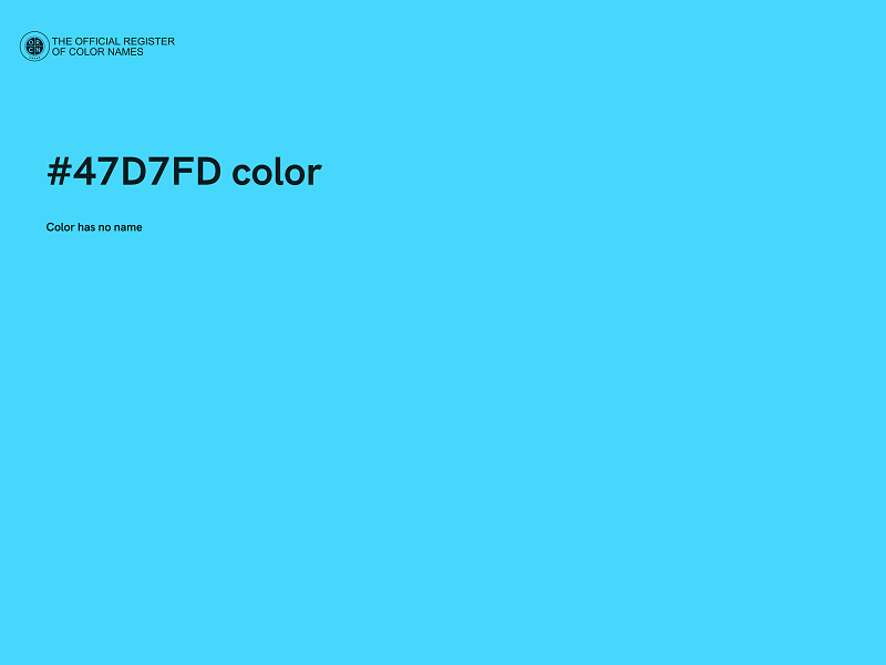 #47D7FD color image