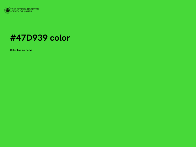 #47D939 color image