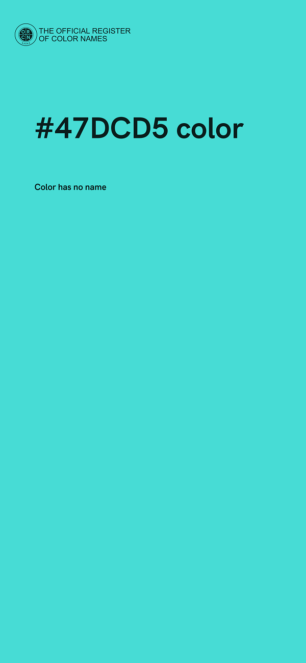 #47DCD5 color image