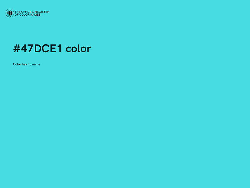 #47DCE1 color image