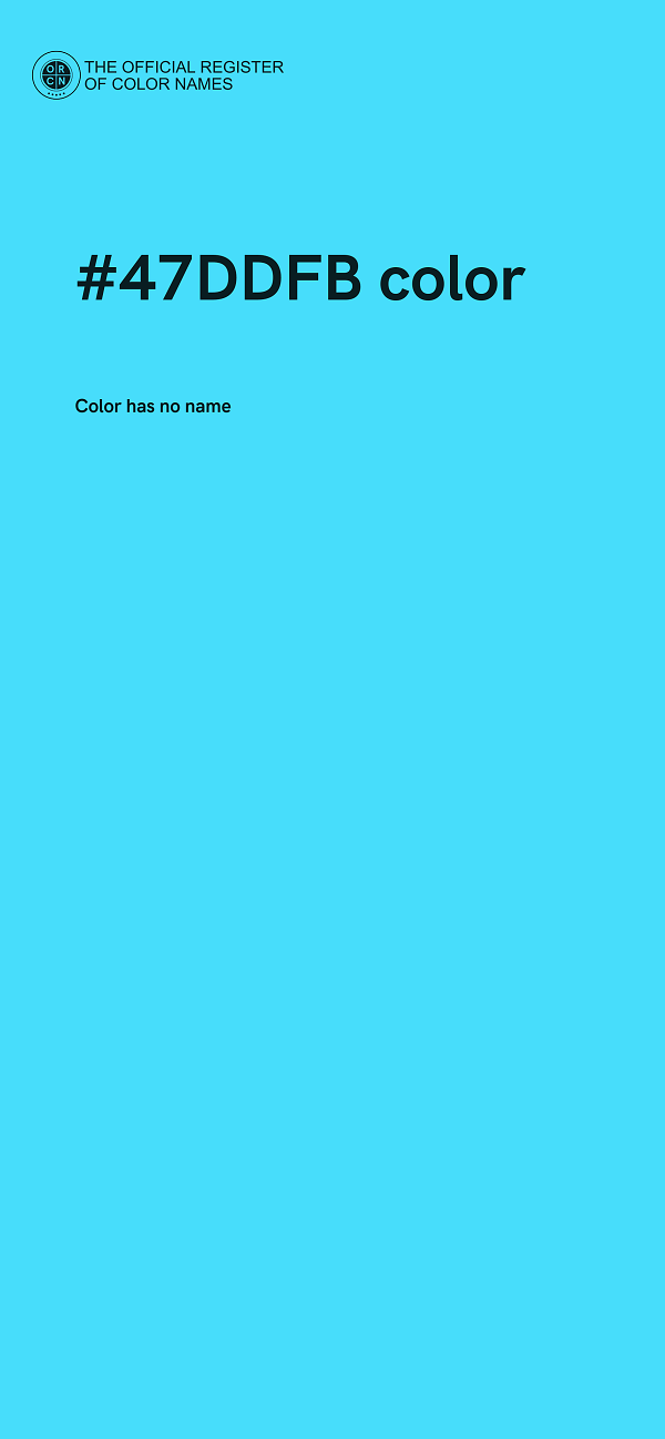#47DDFB color image