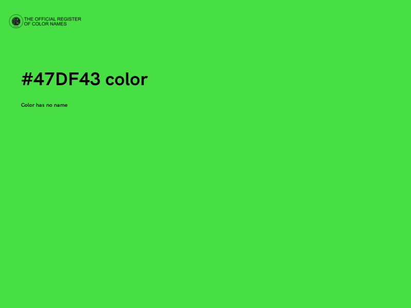 #47DF43 color image
