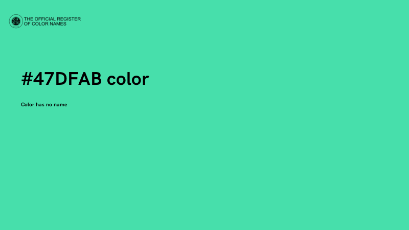 #47DFAB color image