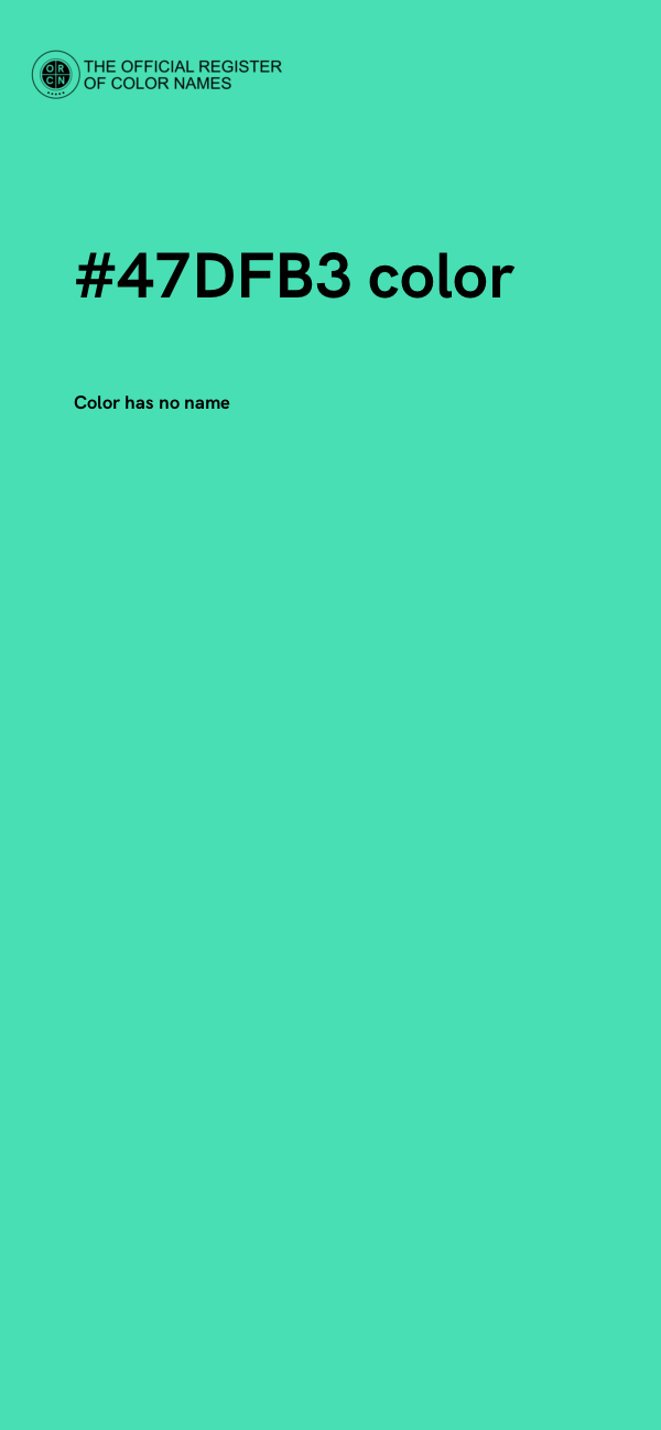 #47DFB3 color image