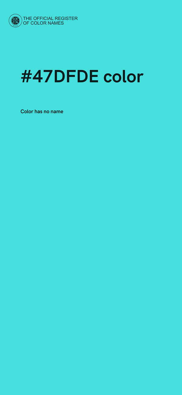#47DFDE color image