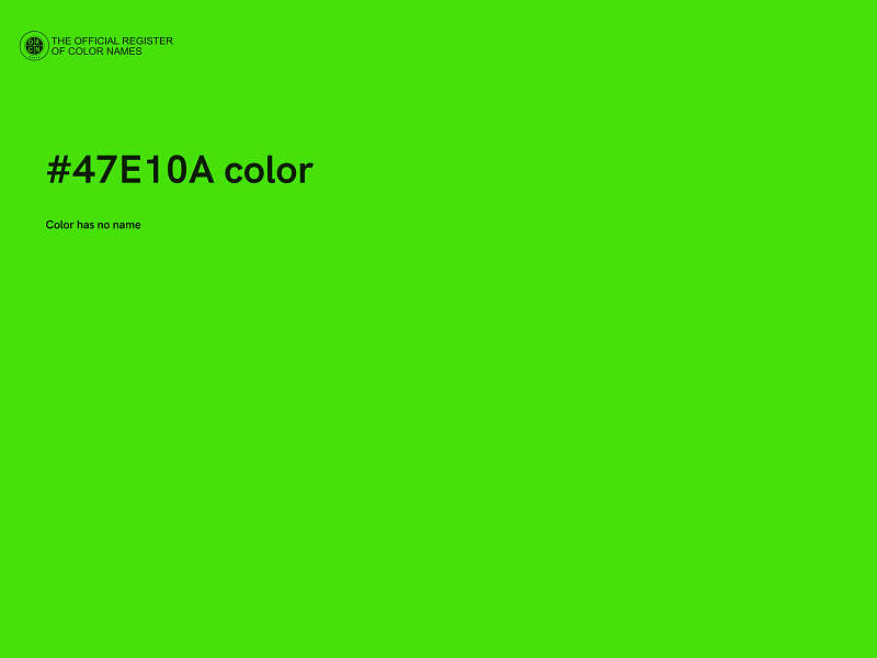 #47E10A color image