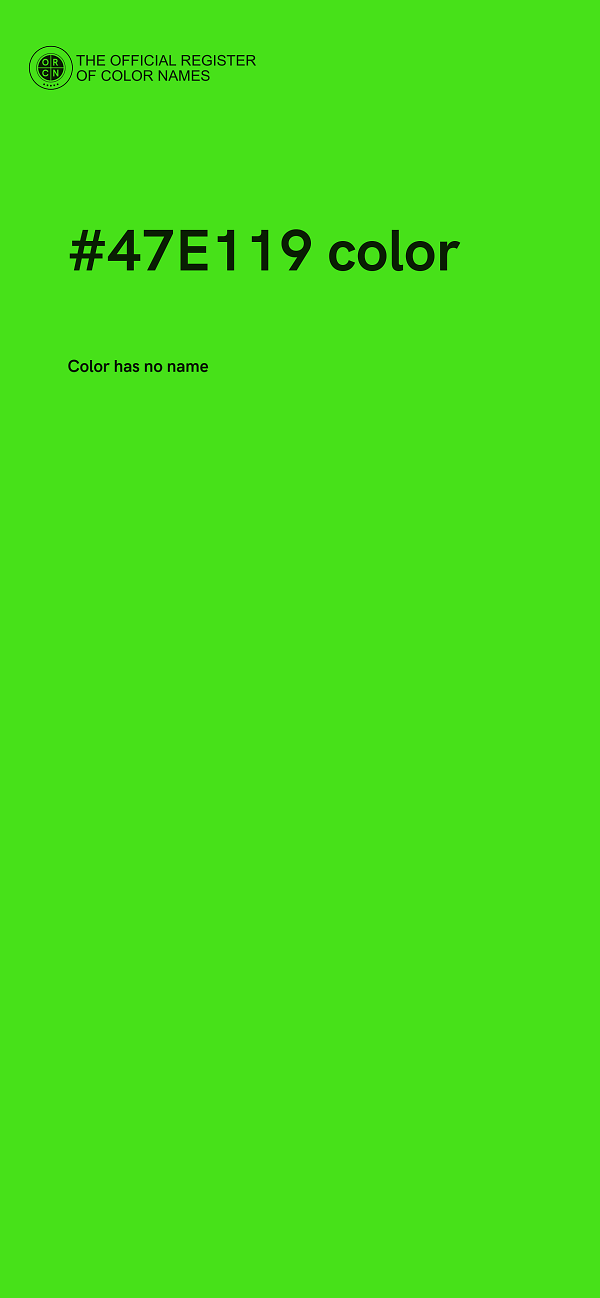 #47E119 color image