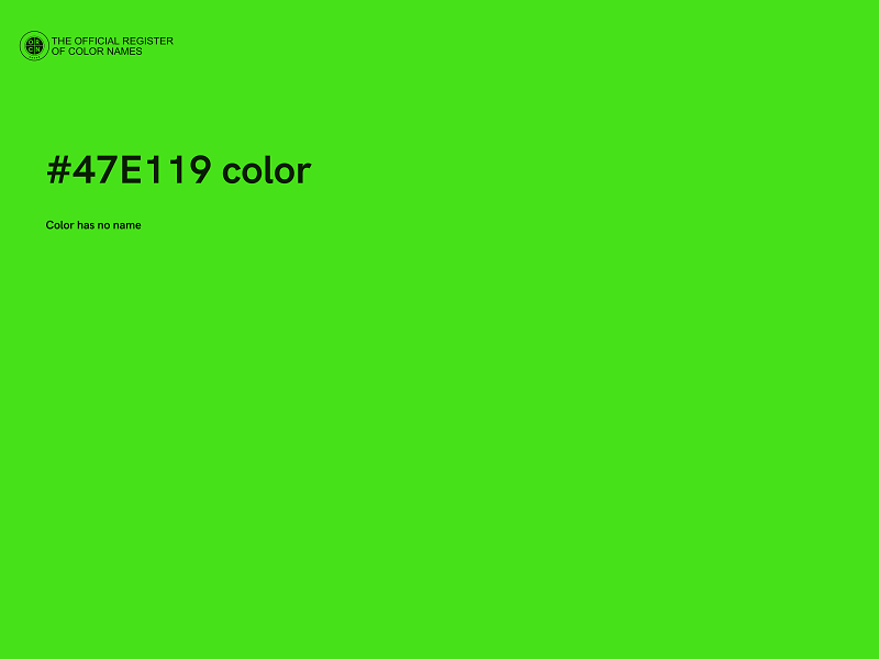 #47E119 color image