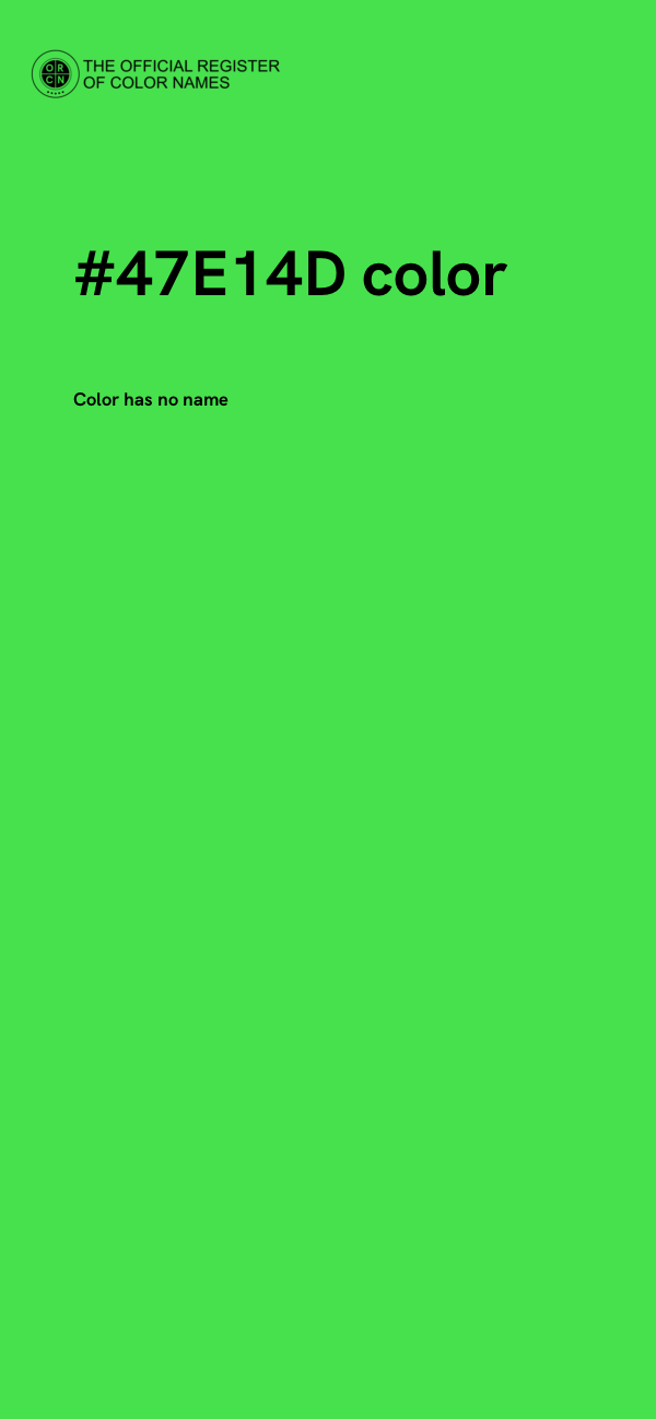 #47E14D color image