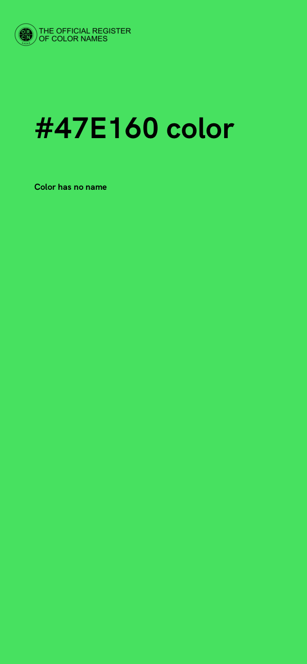 #47E160 color image