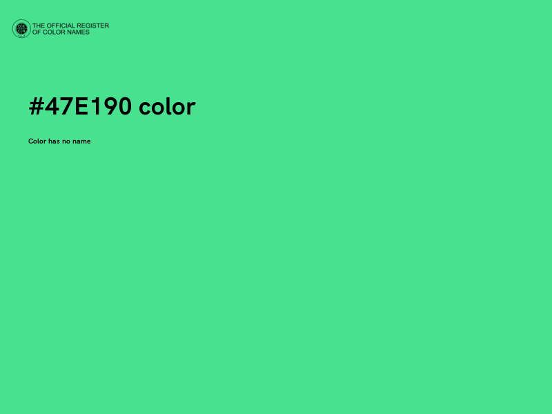 #47E190 color image