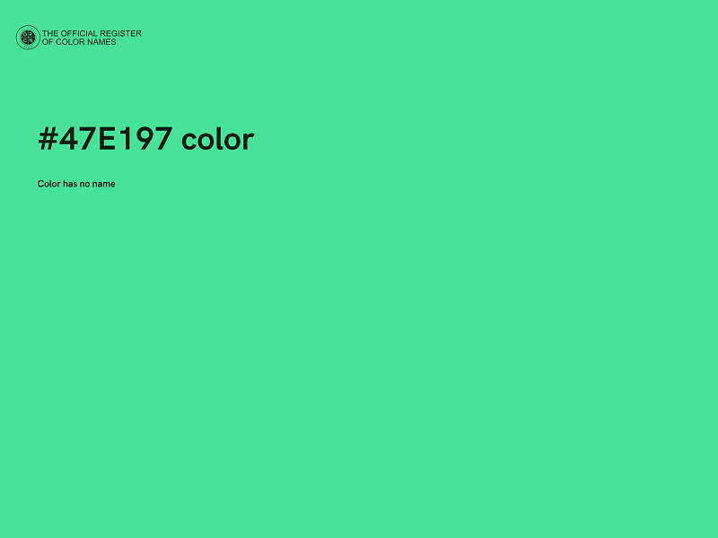 #47E197 color image