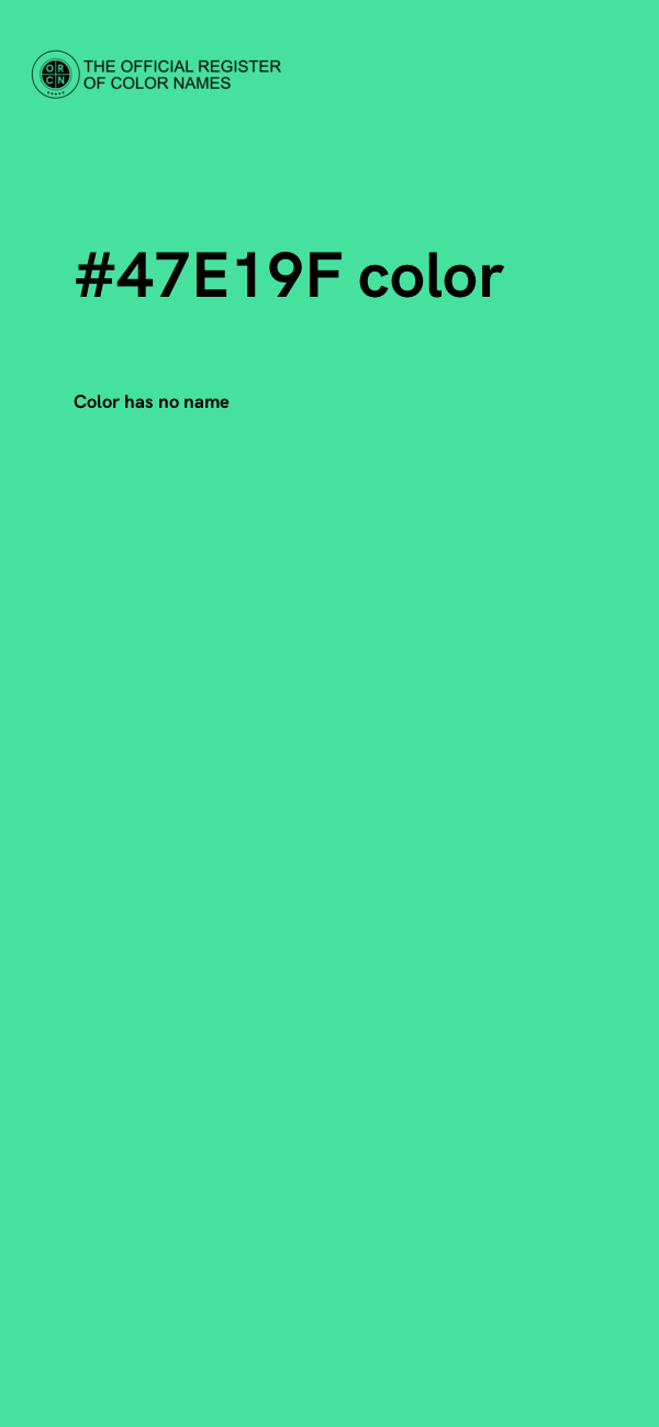 #47E19F color image