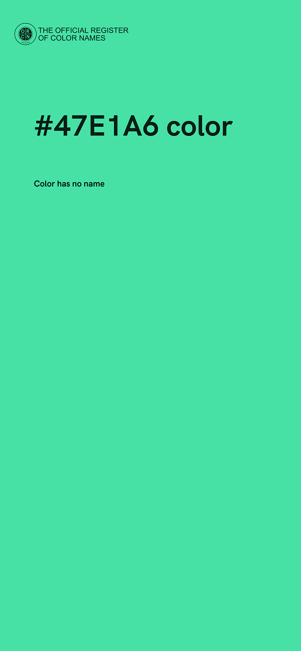 #47E1A6 color image