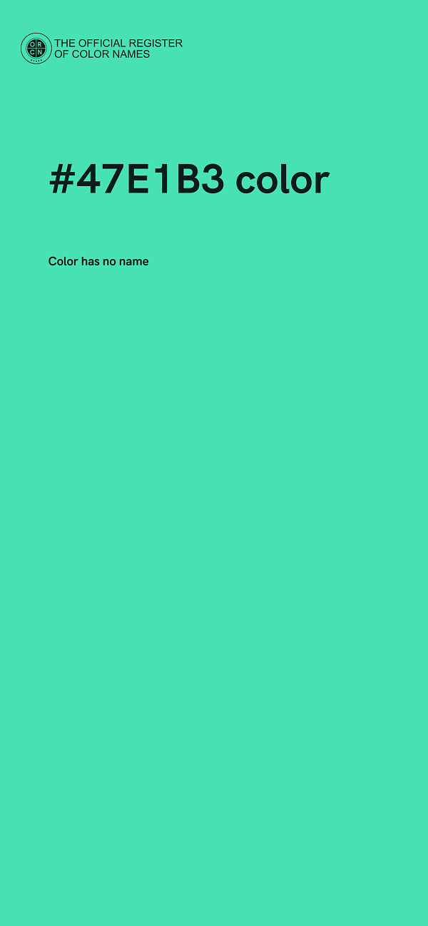 #47E1B3 color image