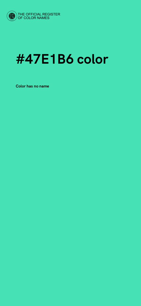 #47E1B6 color image