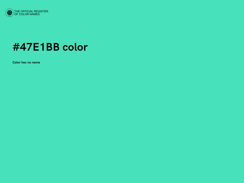 #47E1BB color image