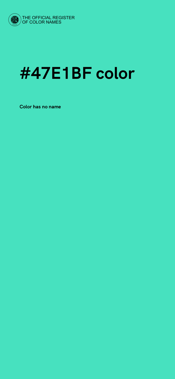 #47E1BF color image