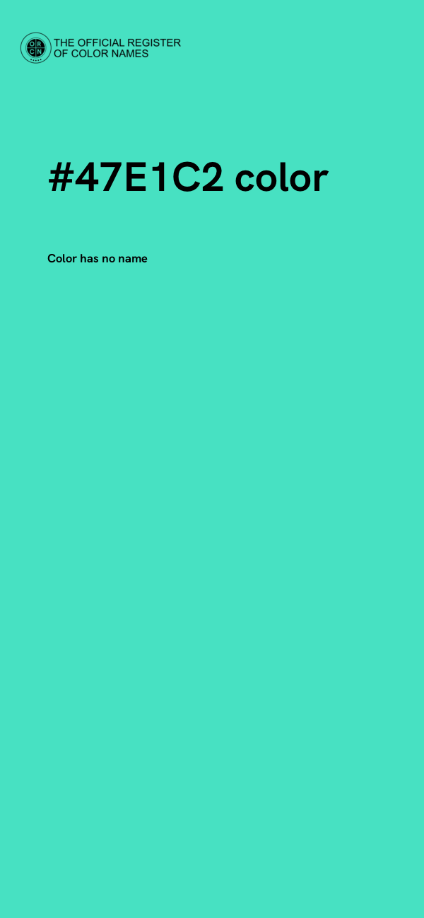 #47E1C2 color image