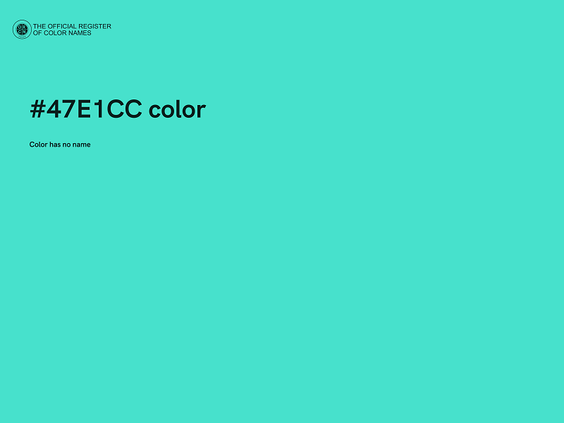 #47E1CC color image