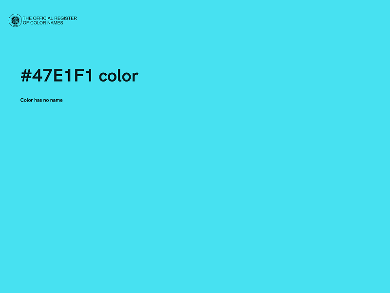 #47E1F1 color image