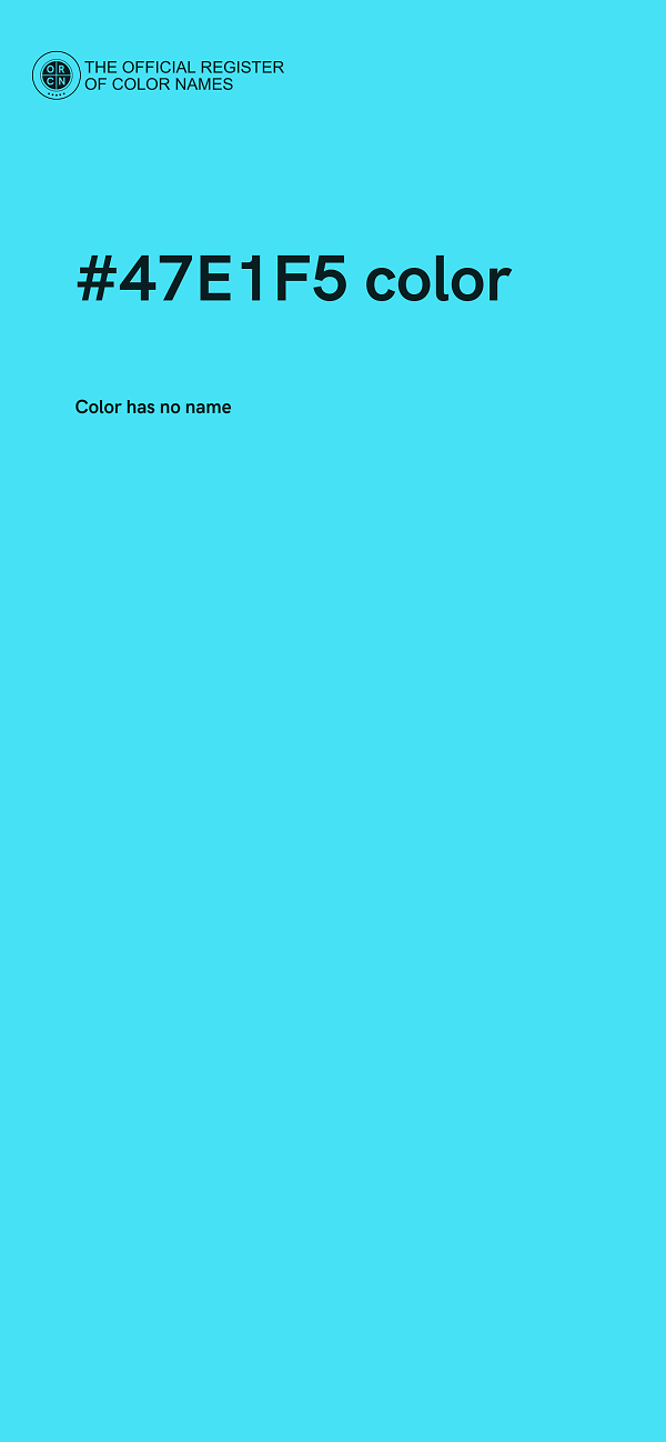 #47E1F5 color image