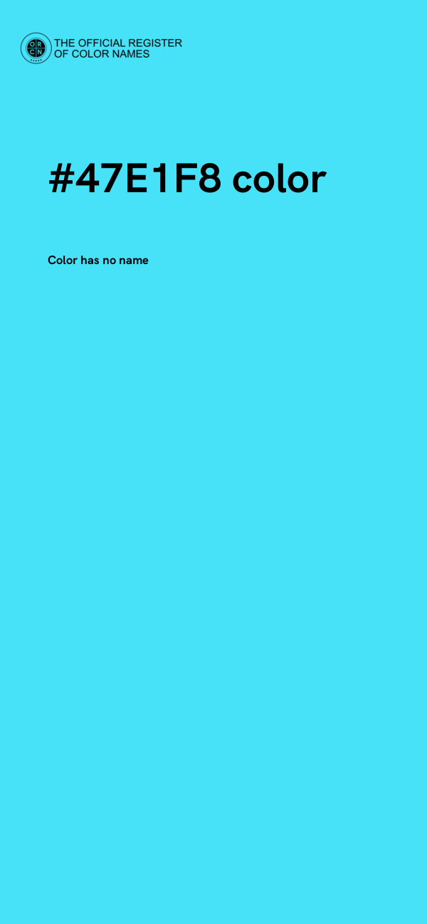 #47E1F8 color image