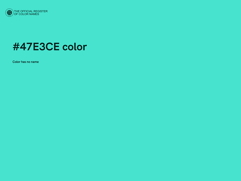 #47E3CE color image