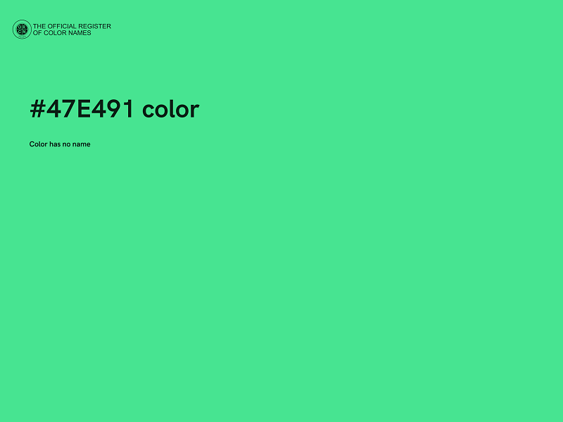 #47E491 color image