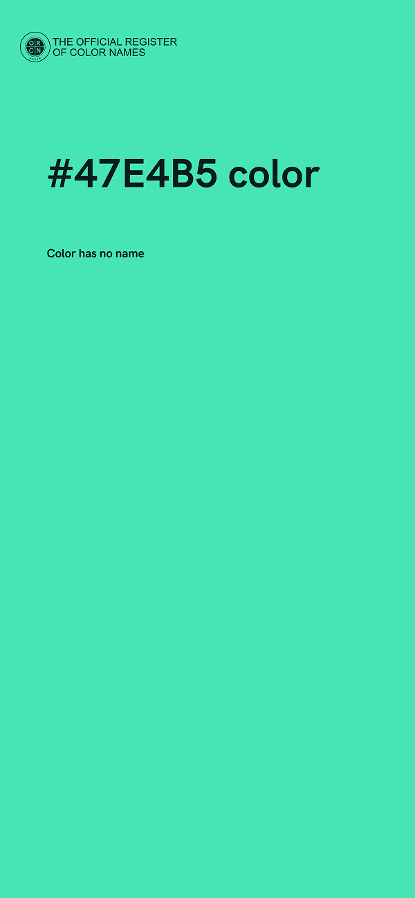 #47E4B5 color image