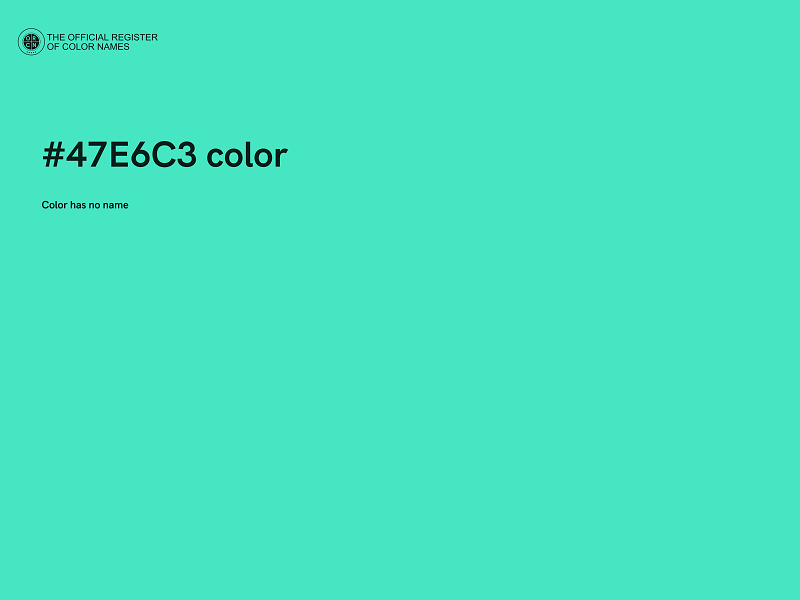 #47E6C3 color image