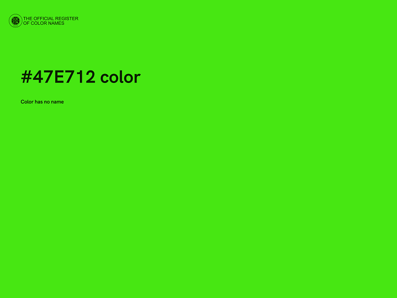 #47E712 color image