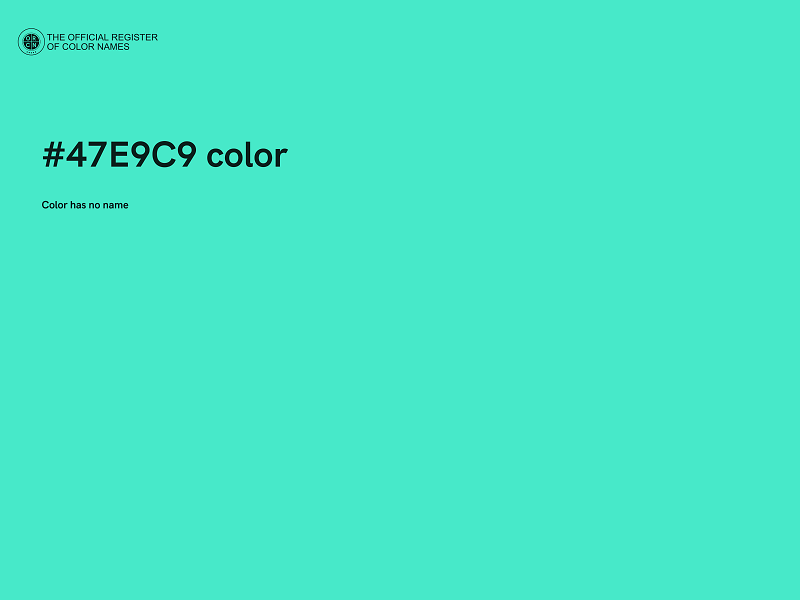 #47E9C9 color image
