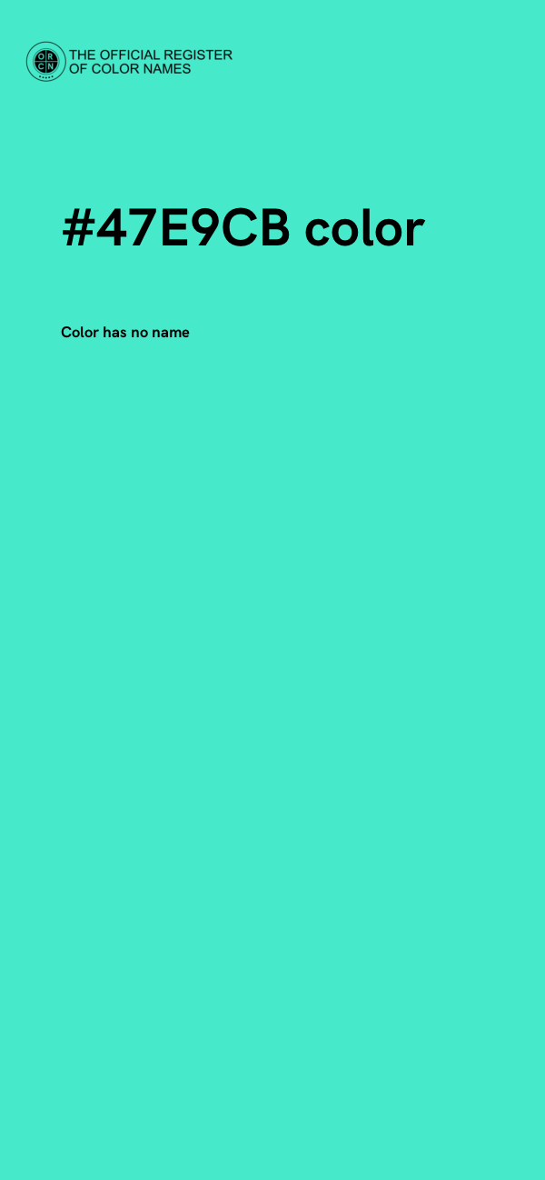 #47E9CB color image