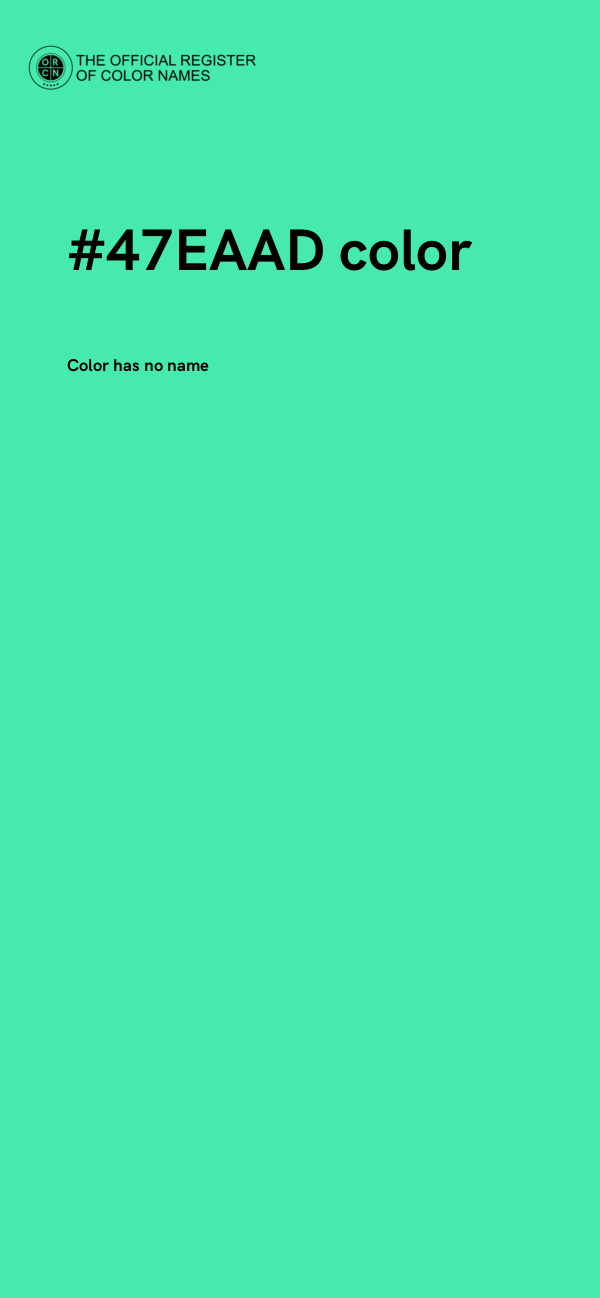 #47EAAD color image