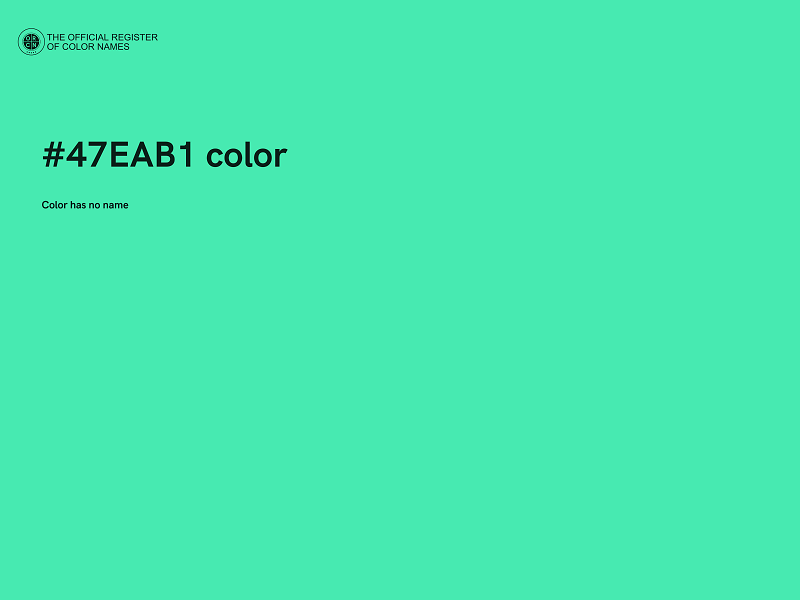 #47EAB1 color image