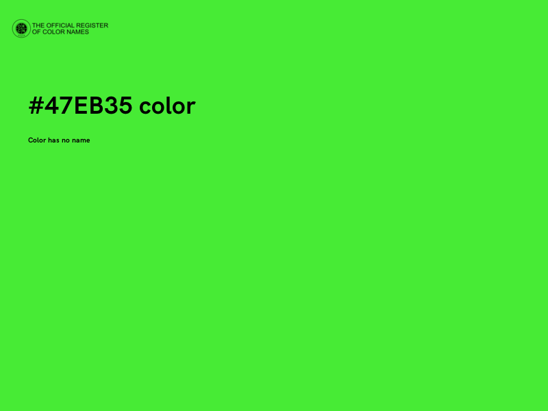 #47EB35 color image