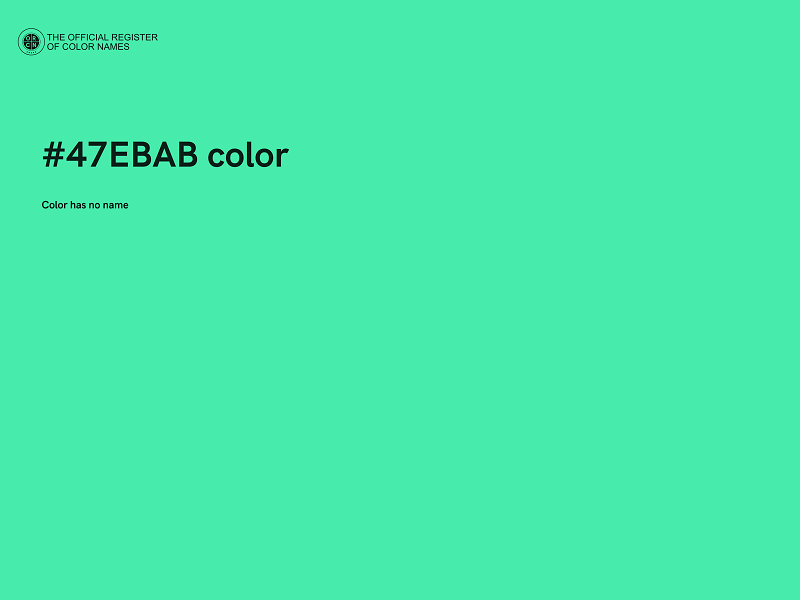 #47EBAB color image