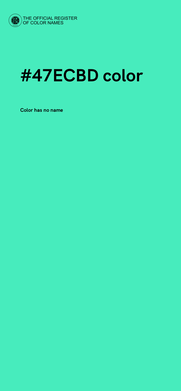 #47ECBD color image