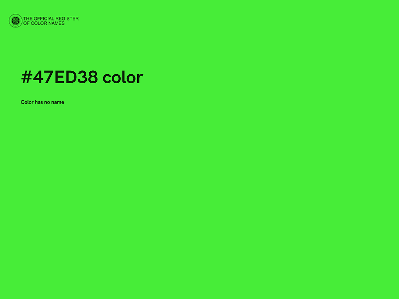 #47ED38 color image