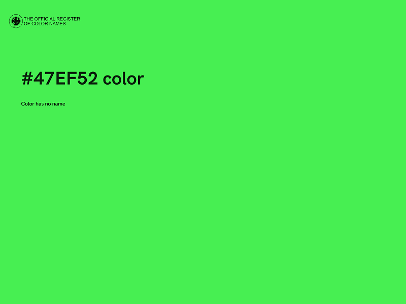 #47EF52 color image