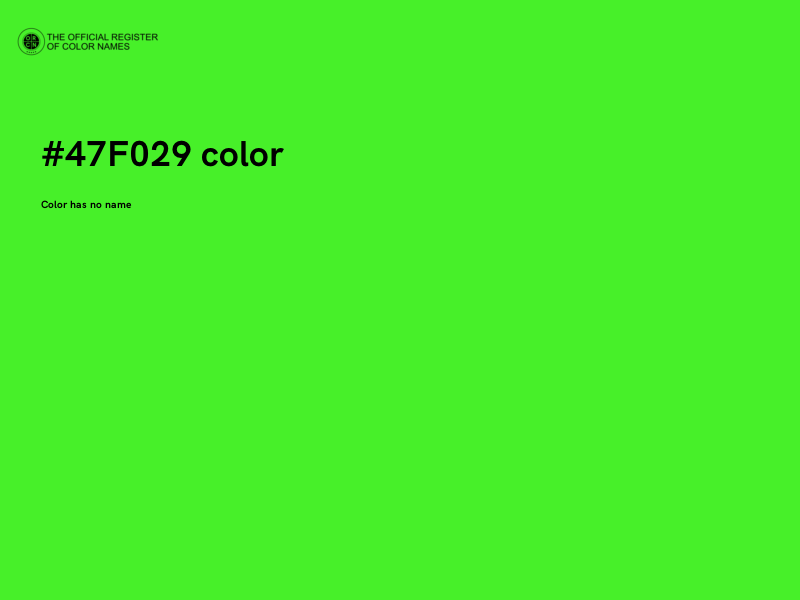 #47F029 color image