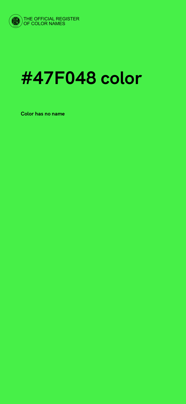 #47F048 color image
