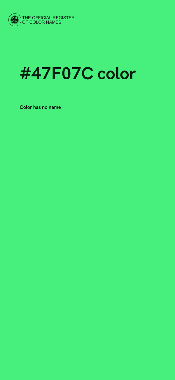 #47F07C color image