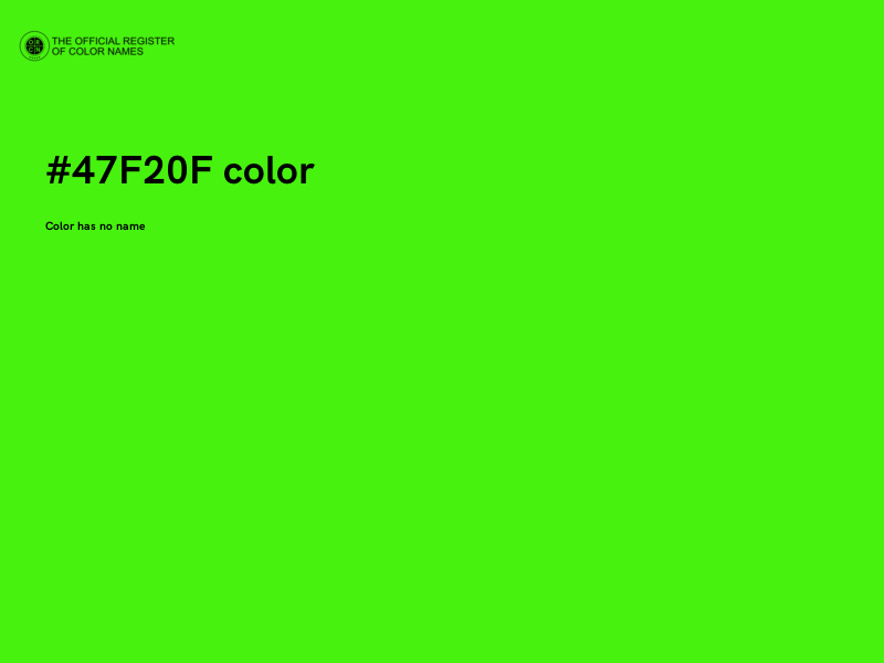 #47F20F color image