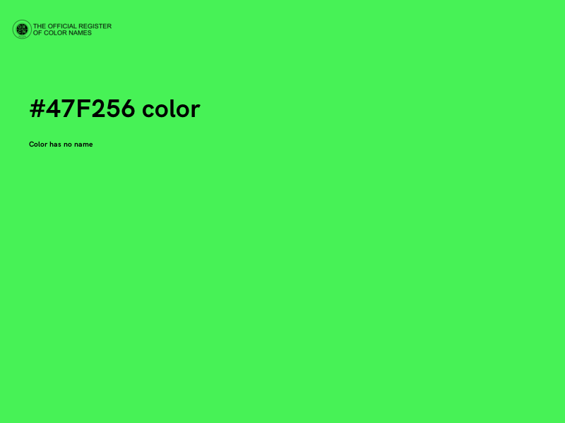 #47F256 color image