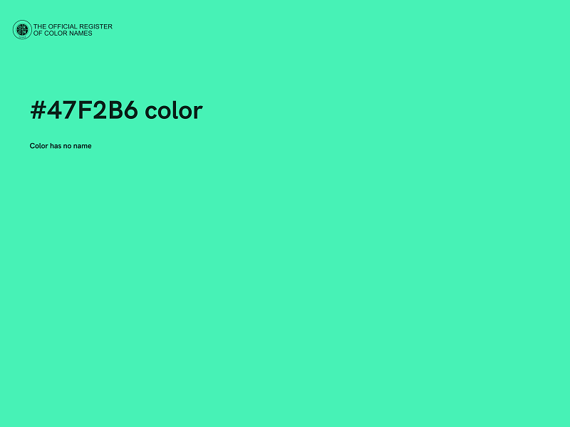 #47F2B6 color image