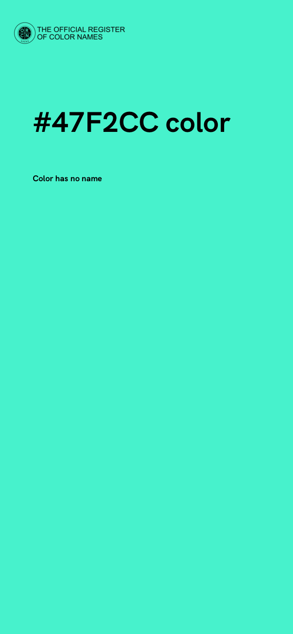 #47F2CC color image