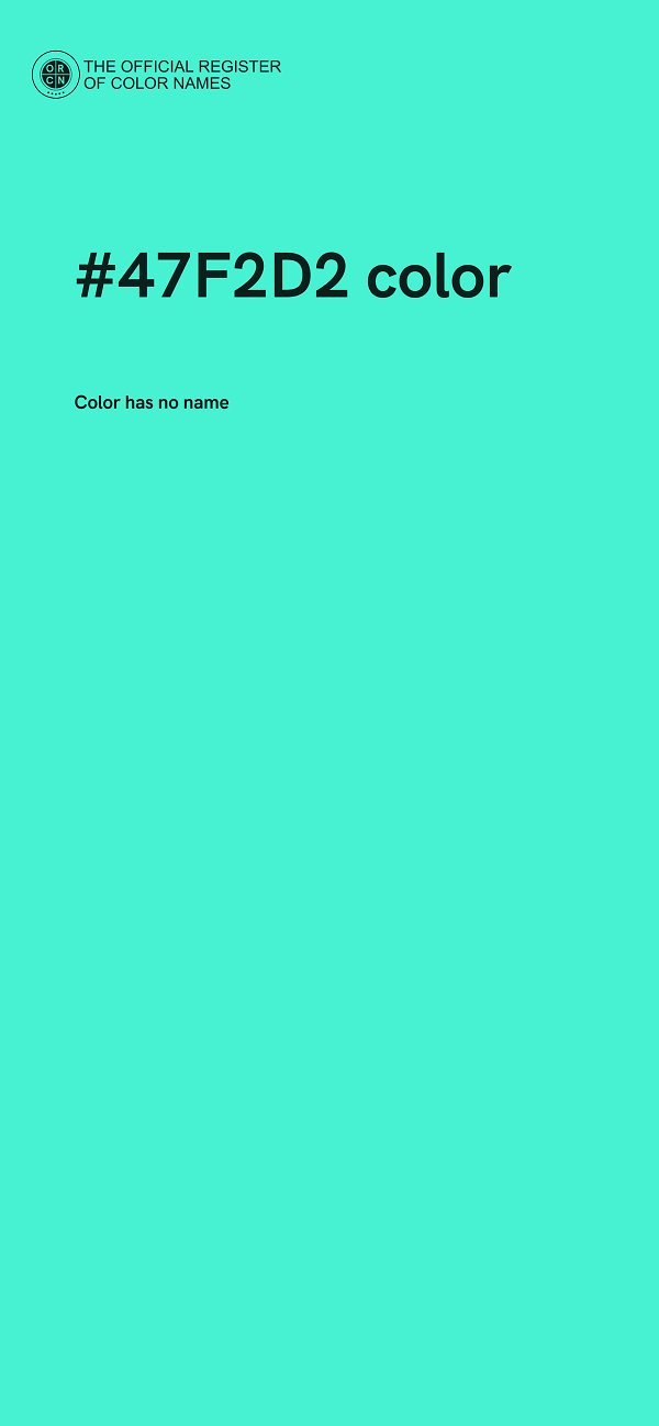 #47F2D2 color image